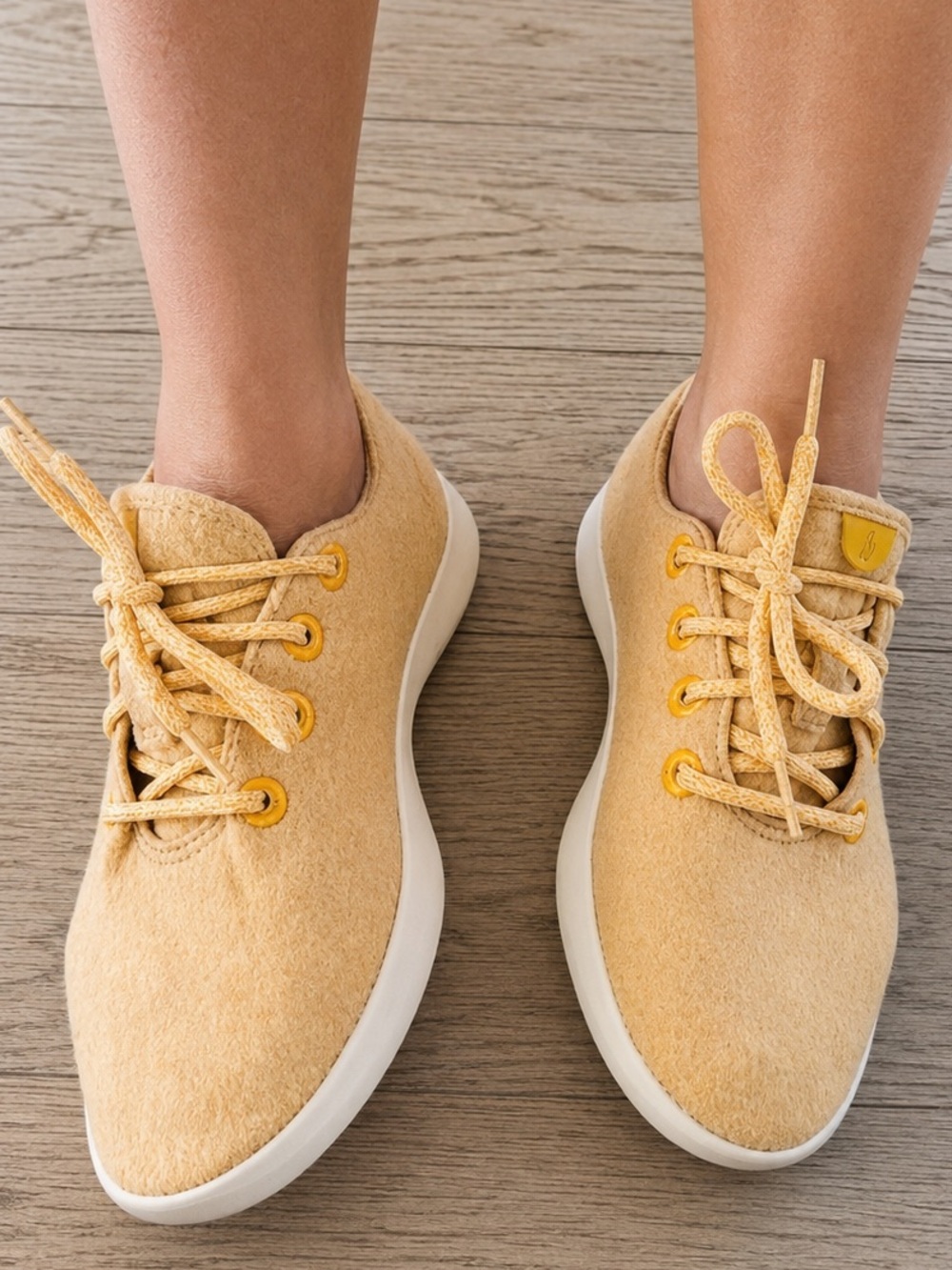 Allbirds Wool Runners Women’s 8 Tuke Honey Yellow Merino Wool Sneakers Washable